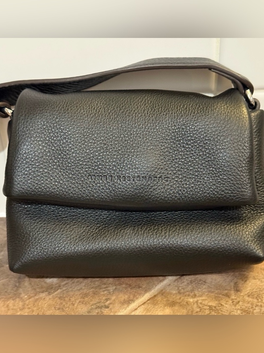 Aimee Kestenberg Mini Black Pebbled Leather Belt Bag